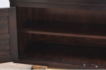 和製ビンテージ　美品　松本民芸家具風　和洋どちらのインテリアにも取り入れやすいローボード(テレビ台、テレビボード、収納棚、戸棚、ヴィンテージ)(R-068530)
