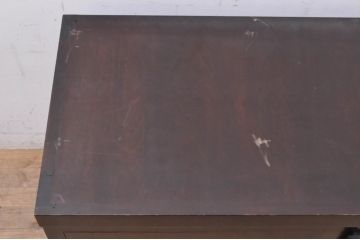 和製ビンテージ　美品　松本民芸家具風　和洋どちらのインテリアにも取り入れやすいローボード(テレビ台、テレビボード、収納棚、戸棚、ヴィンテージ)(R-068530)