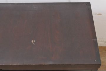和製ビンテージ　美品　松本民芸家具風　和洋どちらのインテリアにも取り入れやすいローボード(テレビ台、テレビボード、収納棚、戸棚、ヴィンテージ)(R-068530)