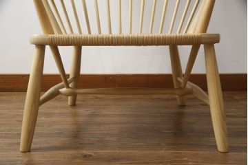 中古　極美品　PP Mobler(モブラー)　Hans J Wegner(ハンス・J・ウェグナー)　PP550 Peacock Chair　ナチュラルテイストの空間づくりに活躍するピーコックチェア(アローチェア、ボウバックチェア、ハイバックチェア、椅子、イス)(定価約161万円)(R-068549)