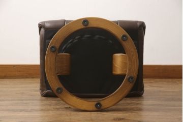 中古　美品　EKORNES(エコーネス)　本革(レザー)　オットマン付き　ストレスレス レノ クラシック(M)(アームチェア、リクライニングチェア、椅子、一人掛けソファ、1Pソファ)(定価約37万9千円)(R-068550)