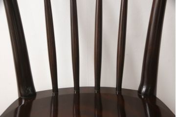 中古　松本民芸家具　220F型　シックな佇まいが魅力的なチェア(ダイニングチェア、板座チェア、椅子、イス)(定価約12万円)(R-068559)