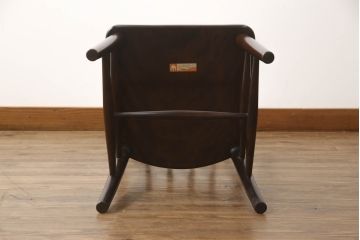 中古　松本民芸家具　220F型　シックな佇まいが魅力的なチェア(ダイニングチェア、板座チェア、椅子、イス)(定価約12万円)(R-068559)