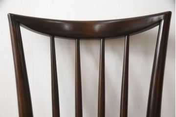 中古　松本民芸家具　220F型　シックな佇まいが魅力的なチェア(ダイニングチェア、板座チェア、椅子、イス)(R-068560)
