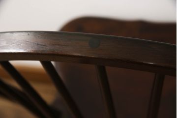中古　松本民芸家具　シックな佇まいが魅力的な#72型・リーチチェア(ダイニングチェア、ウィンザーチェア、板座チェア、椅子、ウインザーチェア)(R-068561)