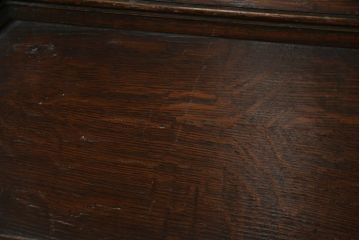 イギリスアンティーク　オーク材　上品な佇まいが魅力のライティングビューロー(ライティングデスク、簿記机、ワークデスク、在宅用、在宅ワーク用、英国)(R-068562)