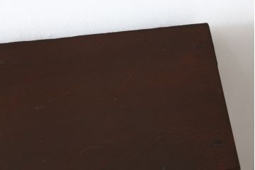 和製アンティーク　明治大正期　金具に朱塗りのサビ止めが味わい深い巾着金具の松本衣装箪笥ローボード(時代箪笥、整理タンス、古箪笥、収納たんす、引き出し、ローチェスト、テレビ台、テレビボード)(R-068568)