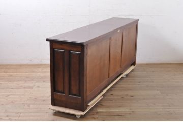 中古　美品　松本民芸家具　レア!洗練された佇まいのクリデンザサイドボード(クレデンザ、リビングボード、収納棚)(R-068571)