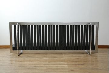 中古　美品　本革(レザー)　Cassina(カッシーナ)　Le Corbusier(ル・コルビュジエ)　LC5　シンプルモダンなデザインが素敵な3人掛けソファ(3Pソファ、三人掛け)(定価約174万円)(R-068572)