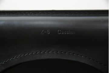 中古　Cassina(カッシーナ)　412　CAB(キャブ)　MARIO BELLINI(マリオベリーニ)　ブラック(黒)　シンプルモダンな空間づくりに活躍するアームレスチェア2脚セット(ダイニングチェア、椅子、イス)(定価2脚で約48万円)(R-068580)
