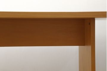 中古　イタリア　arflex(アルフレックス)　BONTE(ボンテ)　Cini Boeri(チニ・ボエリ)デザイン　シンプルながらスタイリッシュな佇まいが魅力の6人掛けダイニングテーブル(4人掛け、作業台、食卓)(定価約28万円)(R-068584)