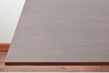 デンマークビンテージ　老舗家具メーカーBRAMIN(ブラーミン)　ローズウッド材の杢目が美しいダイニングテーブル(エクステンションテーブル、6人掛け、8人掛け、食卓、ヴィンテージ、北欧)(R-068585)