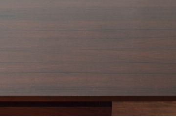 デンマークビンテージ　老舗家具メーカーBRAMIN(ブラーミン)　ローズウッド材の杢目が美しいダイニングテーブル(エクステンションテーブル、6人掛け、8人掛け、食卓、ヴィンテージ、北欧)(R-068585)