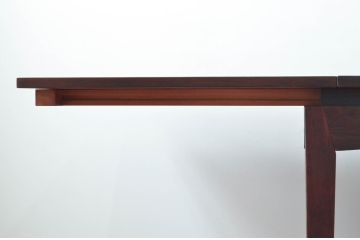 デンマークビンテージ　老舗家具メーカーBRAMIN(ブラーミン)　ローズウッド材の杢目が美しいダイニングテーブル(エクステンションテーブル、6人掛け、8人掛け、食卓、ヴィンテージ、北欧)(R-068585)