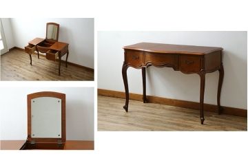 中古　DREXEL HERITAGE(ドレクセルヘリテイジ)　Touraine(ツーレイン)シリーズ　クラシックなデザインがステキなドレッサー(デスク、テーブル、机)(R-068587)
