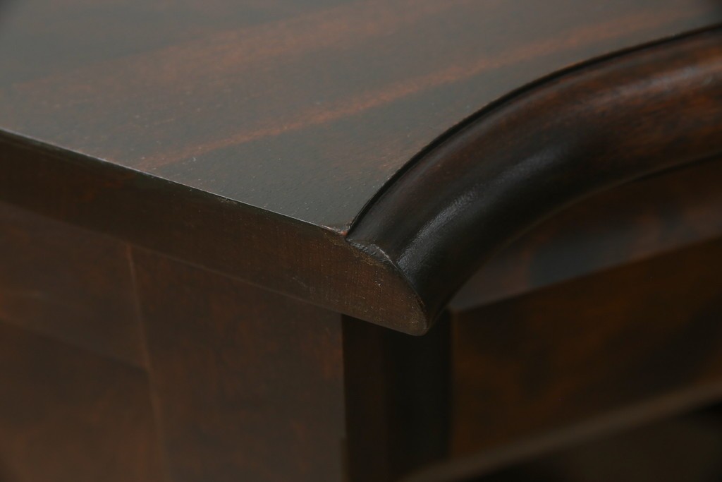 中古　美品　北海道民芸家具　こだわりのお部屋づくりにおすすめなコーナーデスク　(R-068589)