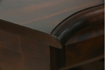 中古　美品　北海道民芸家具　こだわりのお部屋づくりにおすすめなコーナーデスク　(R-068589)