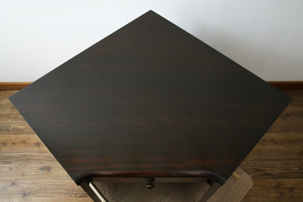 中古　美品　北海道民芸家具　こだわりのお部屋づくりにおすすめなコーナーデスク　(R-068589)