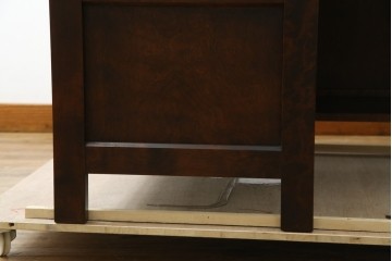 中古　美品　北海道民芸家具　こだわりのお部屋づくりにおすすめなコーナーデスク　(R-068589)