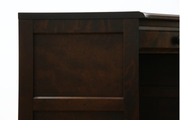 中古　美品　北海道民芸家具　こだわりのお部屋づくりにおすすめなコーナーデスク　(R-068589)