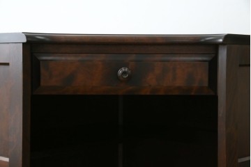 中古　美品　北海道民芸家具　こだわりのお部屋づくりにおすすめなコーナーデスク　(R-068589)