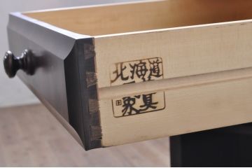 中古　美品　北海道民芸家具　こだわりのお部屋づくりにおすすめなコーナーデスク(ワークデスク、机、在宅ワーク、在宅用)(R-068589)
