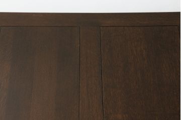 イギリスアンティーク　オーク材　曲線を帯びた脚のデザインが存在感を際立たせるドローリーフテーブル(ダイニングテーブル、食卓、エクステンションテーブル、拡張式テーブル、英国)(R-068593)