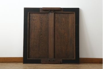 イギリスアンティーク　オーク材　曲線を帯びた脚のデザインが存在感を際立たせるドローリーフテーブル(ダイニングテーブル、食卓、エクステンションテーブル、拡張式テーブル、英国)(R-068593)