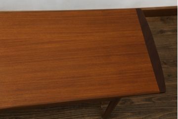 イギリスビンテージ　G-PLAN(ジープラン)　Brasilia(ブラジリア)　Long John(ロングジョン)　チーク材の色味と木目が美しいローテーブル(センターテーブル、リビングテーブル、英国、北欧、ヴィンテージ)(R-068595)