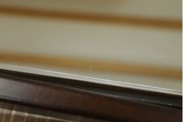 中古　松本民芸家具　シンプルながら品の良い佇まいが魅力のC型姿見(スタンドミラー、鏡)(R-068596)
