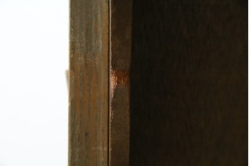 和製アンティーク　使い込まれた風合いが味わい深いチャーチベンチ　(R-068600)