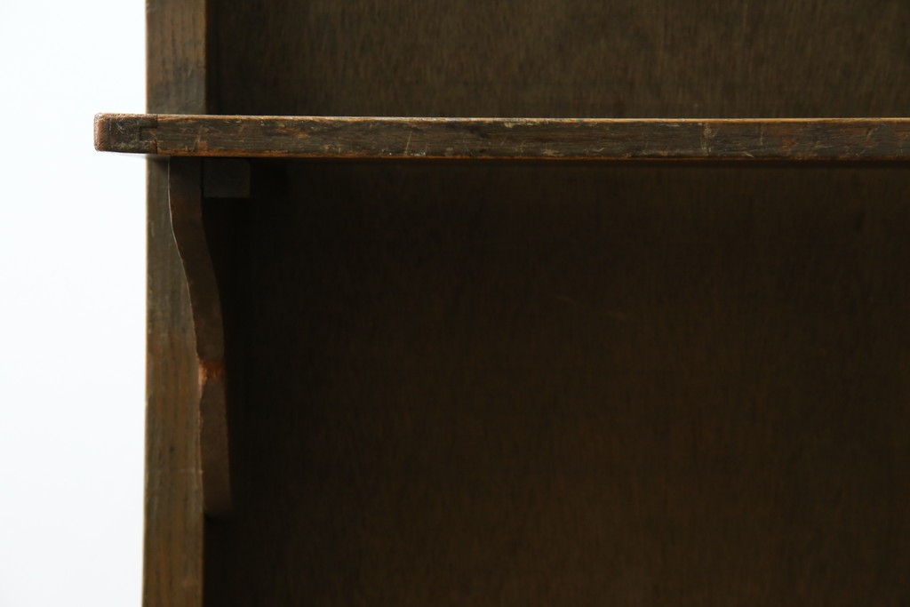 和製アンティーク　使い込まれた風合いが味わい深いチャーチベンチ　(R-068600)