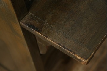 和製アンティーク　使い込まれた風合いが味わい深いチャーチベンチ　(R-068600)
