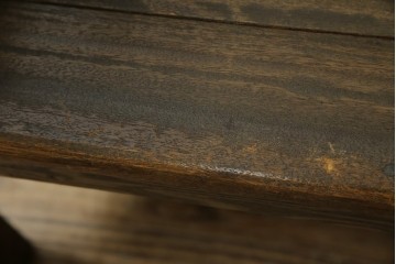 和製アンティーク　使い込まれた風合いが味わい深いチャーチベンチ　(R-068600)