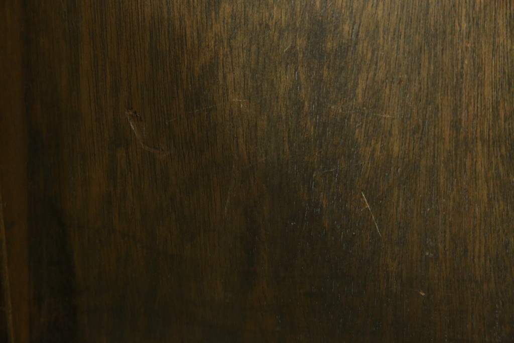 和製アンティーク　使い込まれた風合いが味わい深いチャーチベンチ　(R-068600)