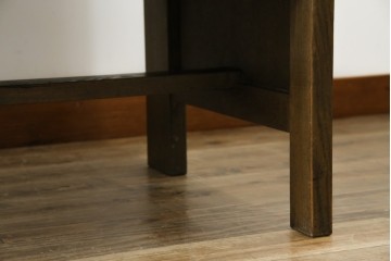 和製アンティーク　使い込まれた風合いが味わい深いチャーチベンチ　(R-068600)