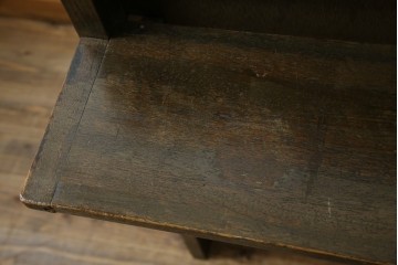 和製アンティーク　使い込まれた風合いが味わい深いチャーチベンチ　(R-068600)