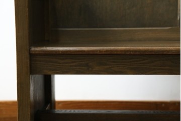 和製アンティーク　使い込まれた風合いが味わい深いチャーチベンチ　(R-068600)