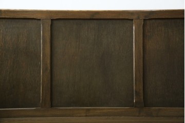 和製アンティーク　使い込まれた風合いが味わい深いチャーチベンチ　(R-068600)