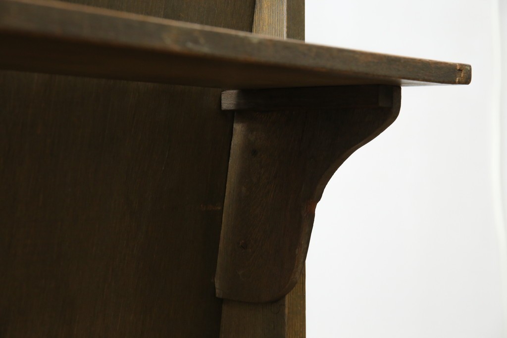 和製アンティーク　使い込まれた風合いが味わい深いチャーチベンチ　(R-068600)