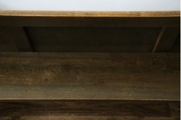 和製アンティーク　使い込まれた風合いが味わい深いチャーチベンチ　(R-068600)