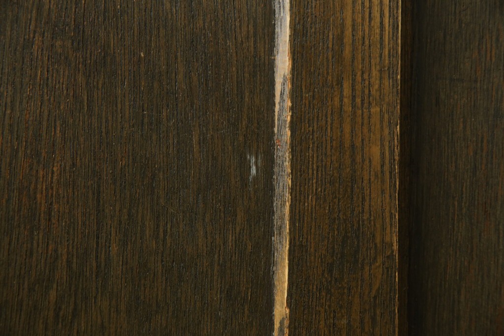 和製アンティーク　使い込まれた風合いが味わい深いチャーチベンチ　(R-068600)