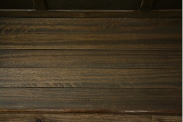 和製アンティーク　使い込まれた風合いが味わい深いチャーチベンチ　(R-068600)