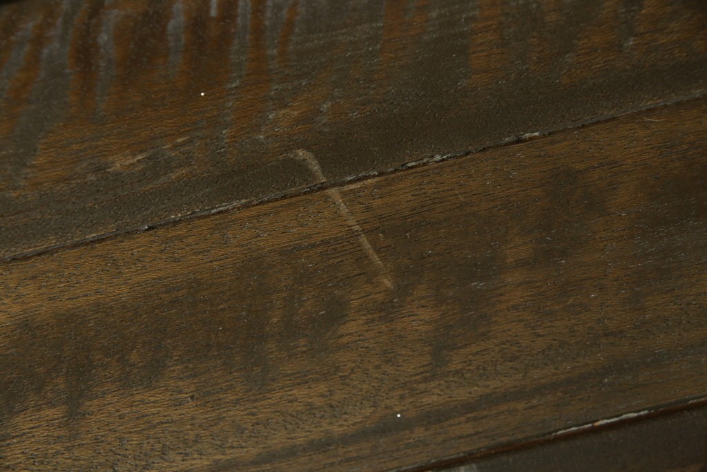 和製アンティーク　使い込まれた風合いが味わい深いチャーチベンチ　(R-068600)