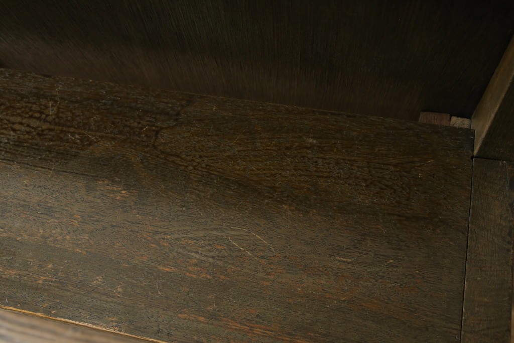 和製アンティーク　使い込まれた風合いが味わい深いチャーチベンチ　(R-068600)