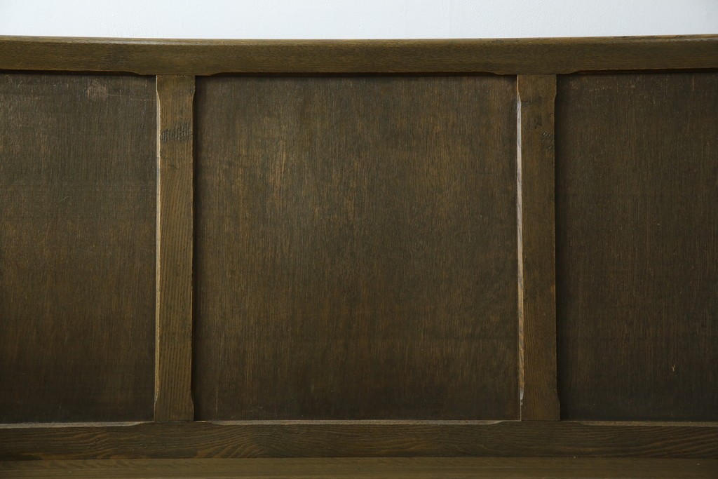 和製アンティーク　使い込まれた風合いが味わい深いチャーチベンチ　(R-068601)