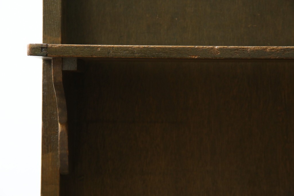 和製アンティーク　使い込まれた風合いが味わい深いチャーチベンチ　(R-068601)