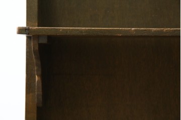 和製アンティーク　使い込まれた風合いが味わい深いチャーチベンチ　(R-068601)