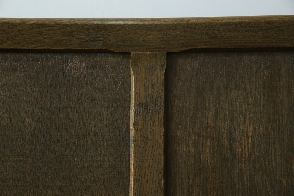 和製アンティーク　使い込まれた風合いが味わい深いチャーチベンチ　(R-068601)