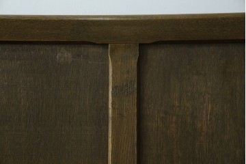 和製アンティーク　使い込まれた風合いが味わい深いチャーチベンチ　(R-068601)